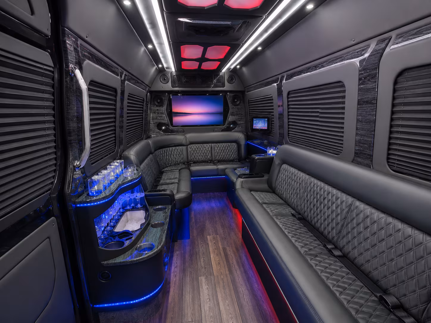 hillsboro 50 passenger party bus interior