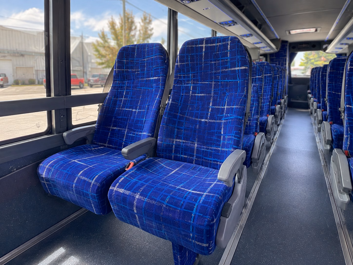 hillsboro charter bus rental interior
